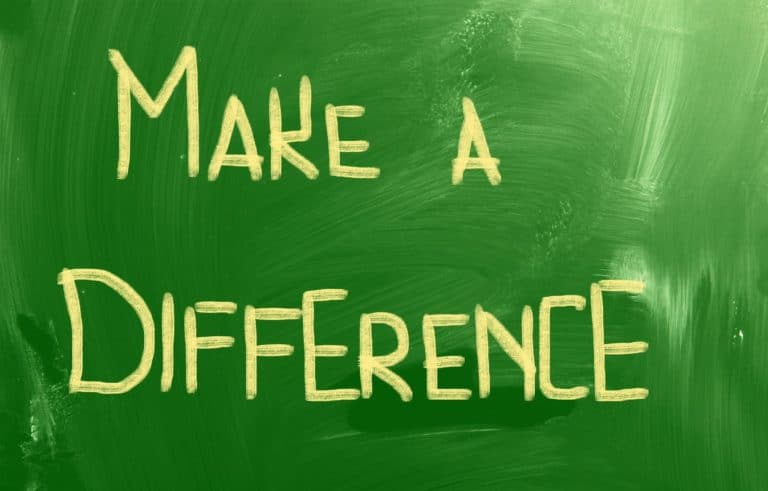 make a difference chalk board